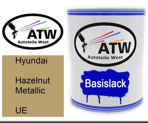 Hyundai, Hazelnut Metallic, UE: 1L Lackdose, von ATW Autoteile West.